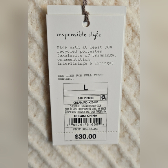 A New Day woman's long-sleeved cream sweater - Picture 7 of 8